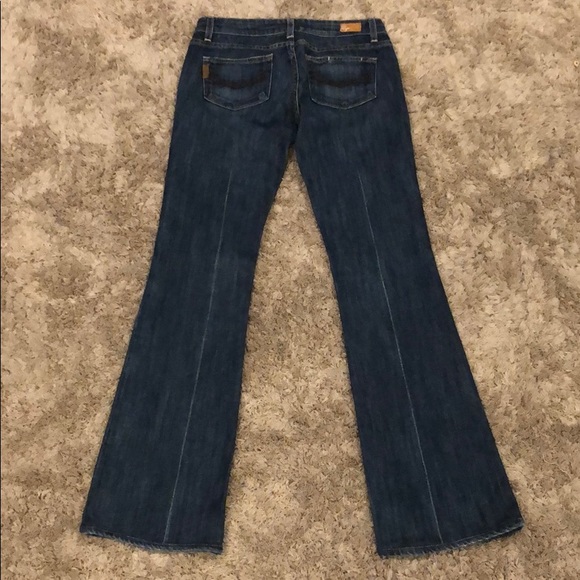 Paige Laurel Canyon Embroidered Bootcut Jeans - Picture 1 of 10